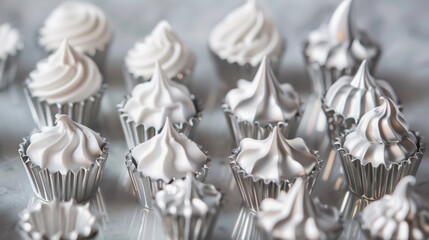 Piping Tips: Metal tips that attach to pastry bags for creating decorative designs