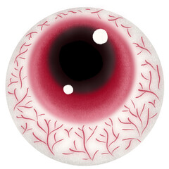 Hand drawn halloween sppoky eye Happy Halloween day set of elements