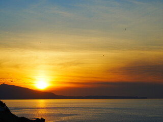 北海道の絶景 小樽パノラマ展望台からの夕日