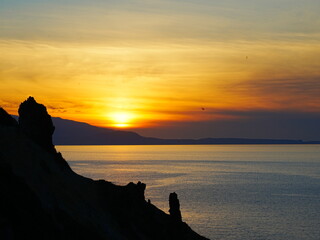 北海道の絶景 小樽パノラマ展望台からの夕日