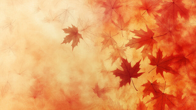 Herbstlicher Orangefarbener Hintergrund f&uuml;r Werbetexte Design
