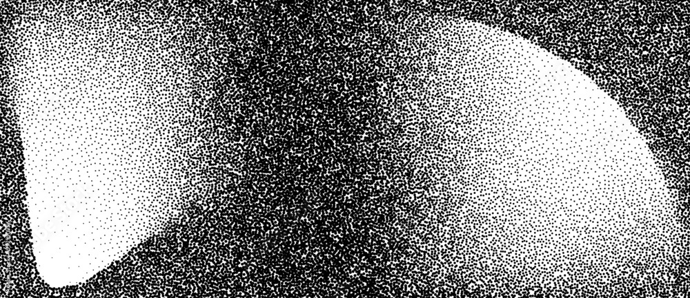 Fototapete abstract art background with dots. stipple effect with chaotic noise.