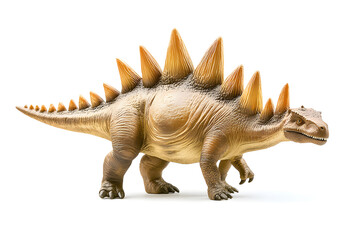 Fototapeta premium Dinosaur Stegosaurus isolated on white background, prehistoric creature