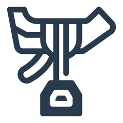 Leather Horse Saddle with Stirrup