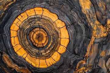 Fototapeta premium Background image of wood slice with detailed wooden texture for stocks.