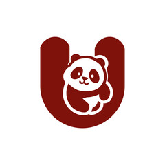 a red panda with a big white panda on it