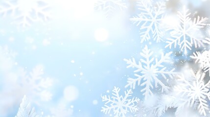 Festive banners dancing in the winter breeze, surrounded by softly falling snowflakes, creating a magical holiday atmosphere.