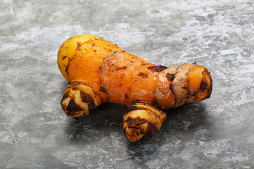 Fresh curcuma root for cooking