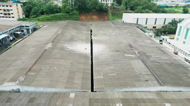 warehouse and industrial area in vasai village in mumbai in india