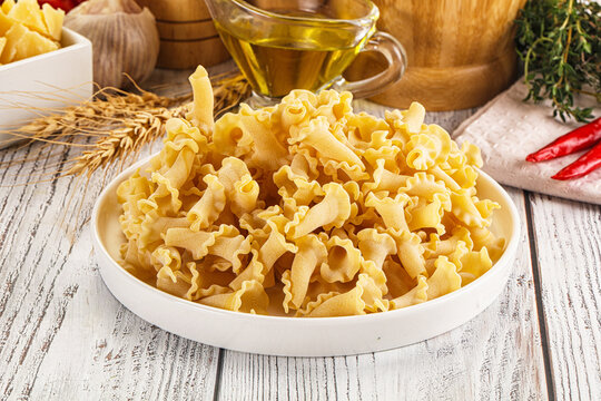 Raw dry Italian pasta - campanelle