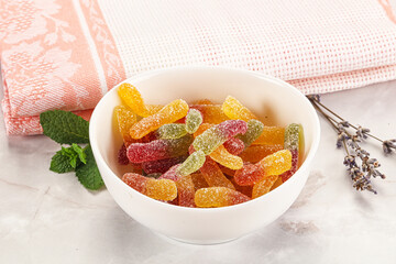 Sweet and sour marmalade worms