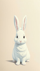 Obraz premium white rabbit