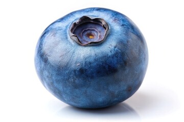 Obraz premium Blueberry or bilberry isolated on white background cutout Worm's Eye View