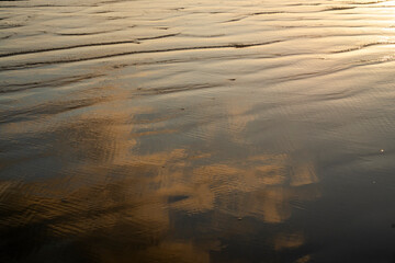sunset ocean sea background texture nature water
