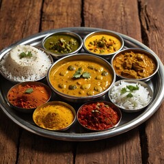 Indian Thali Traditional Food Presentation with Authentic Flavors and Culinary Heritage