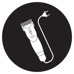 electric clippers icon illustration