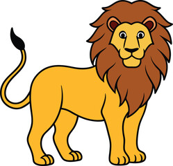 lion Cartoon Vector Illustration
