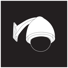 cctv camera icon illustration design