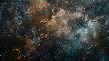 Mixed media space exploration background photography