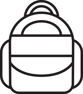 recommend clip art: Backpack Icon Line Art