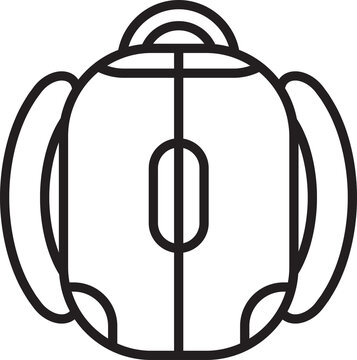 recommend clip art: Backpack Icon Line Art