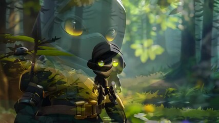 cartoon character cute Stealth games Video 4K