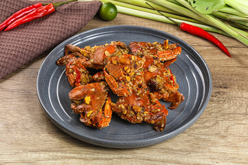 Steamed Spider crab Claws in tamatind sauce