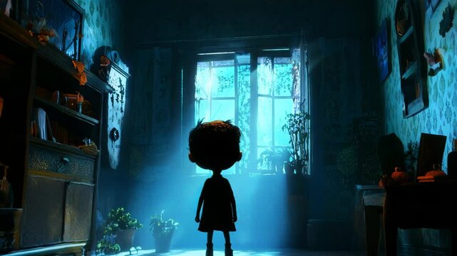 cartoon character cute Horror Video 4K