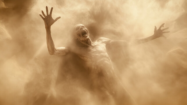 Ashen Horror: The Terrifying Dust Zombie