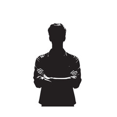Businesspeople vector silhouette. Businessman and women vector design.
