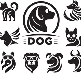 Creative Dog Vector Graphics 