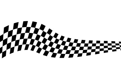 Race flag background. Checkered flag. Black and white checker. Finishing flag. Automotive graphics. Race motorsport concept. Vector illustration