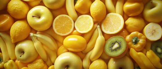 pile of yellow fruits and vegetables