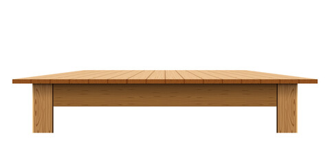wood table, tabletop, bench, plank board, wooden top table in front view