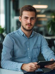 Professional Businessman in Office