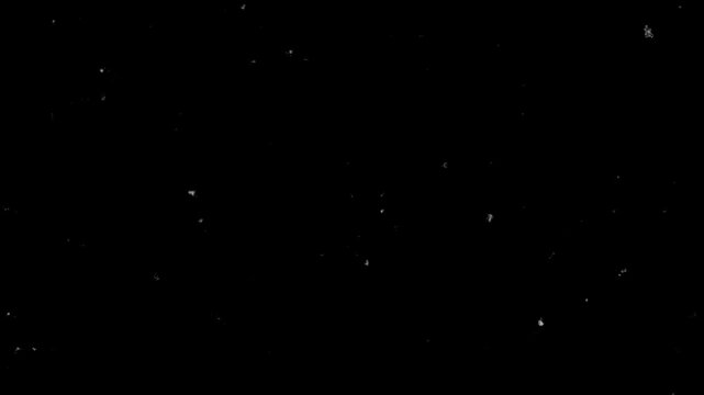 old school film effect with spots with alpha channel layer
