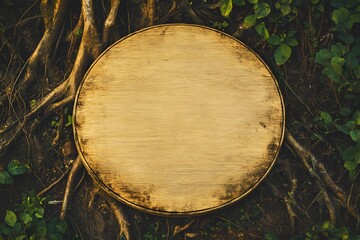 Fototapeta premium Background image of wood slice with detailed wooden texture for stocks.