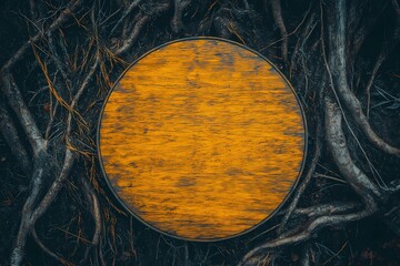 Background image of wood slice with detailed wooden texture for stocks.