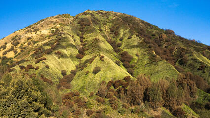A scenic beautiful view of mountain in the morning around Bromo