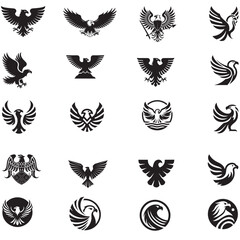 Obraz premium Eagle icon vector