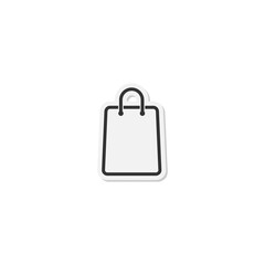 Shopping Bag icon isolated on transparent background