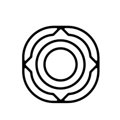 creative design company, creative logo, geometric shape, vector illustration