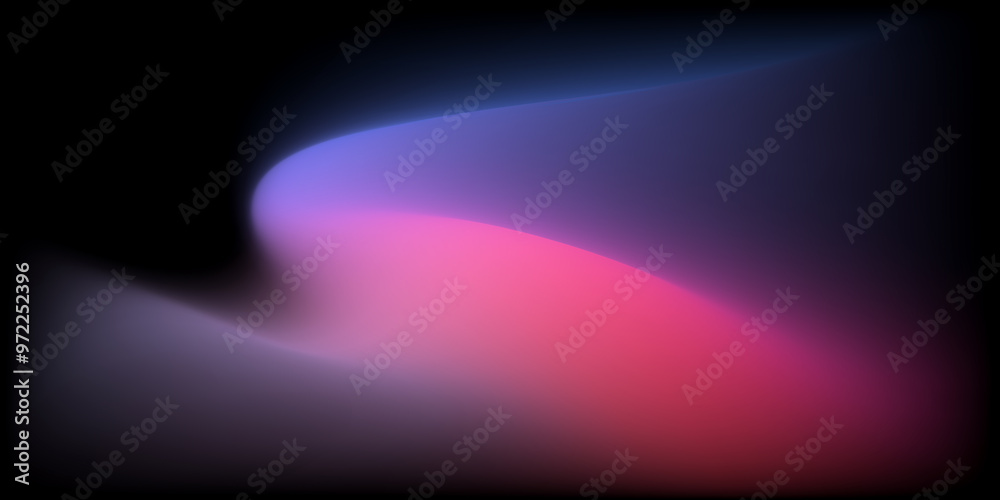 Poster abstract colorful smooth curve gradient background with flowing purple, pink, blue, and violet color