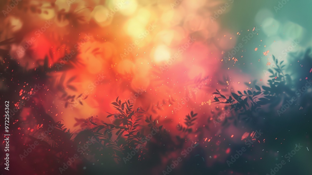 Canvas Prints abstract soft light blurred background with gentle pastel hues and bokeh effect for serene, dreamy d