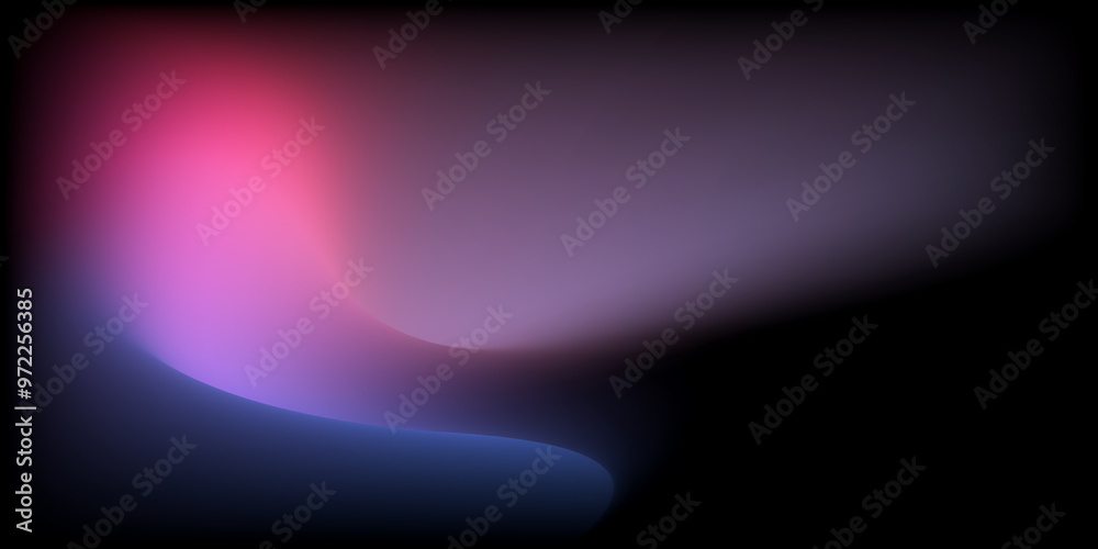 Aufkleber abstract colorful smooth curve gradient background with flowing purple, pink, blue, and violet color