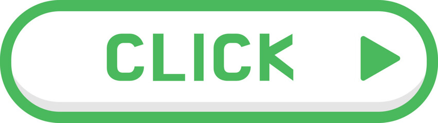 Fototapeta premium Click Here Button with pointer clicking. Web button set. Click button. Clicking the icon. Action button click here with click cursor. Vector illustration