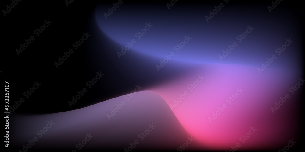 Poster abstract colorful smooth curve gradient background with flowing purple, pink, blue, and violet color