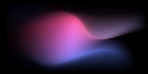 abstract colorful smooth curve gradient background with flowing purple, pink, blue, and violet colors blending smoothly on a black backdrop