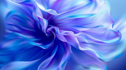 Obraz premium Abstract blue background with flowing lines