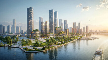 Fototapeta premium city skyline